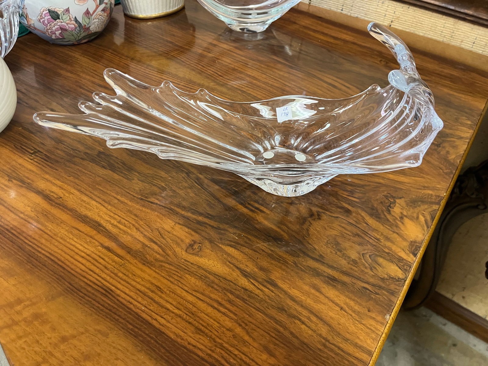 MCM Cofrac Art Verrier-France Crystal Center Piece Vase (1 of 4)