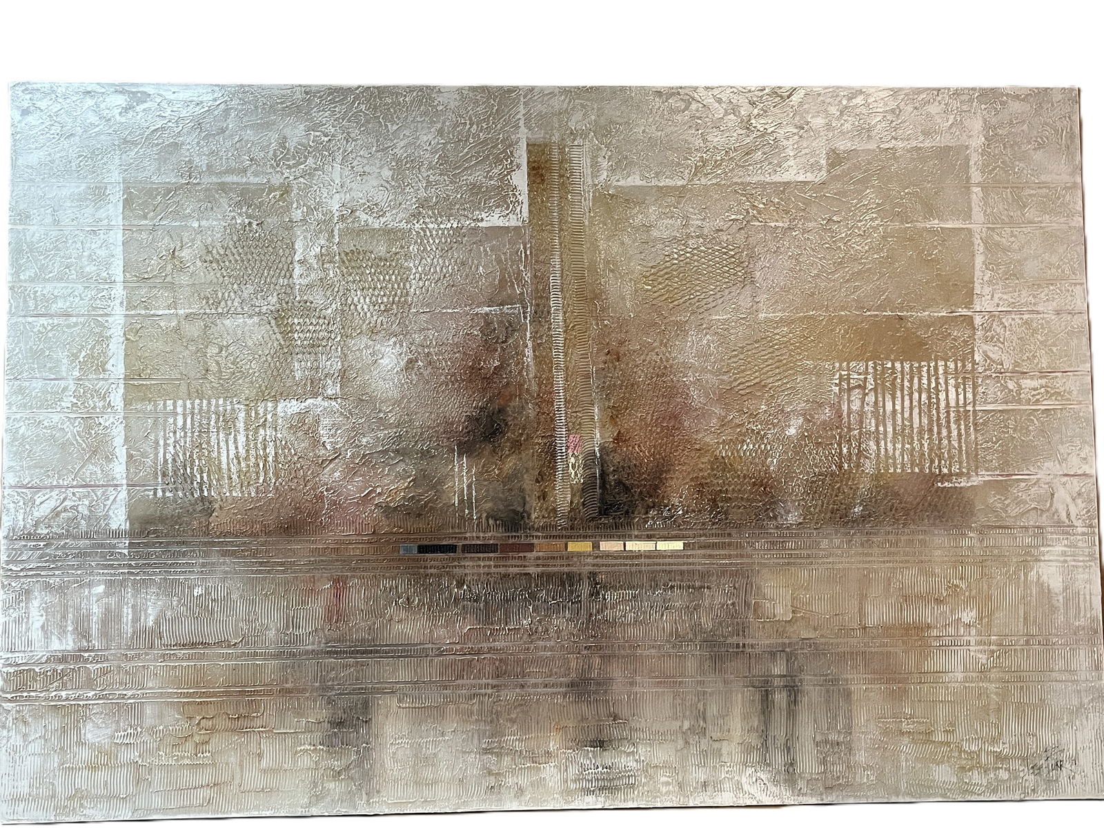 Lee Burr (1922–2006) "City Scape', 60x80 (1 of 2)