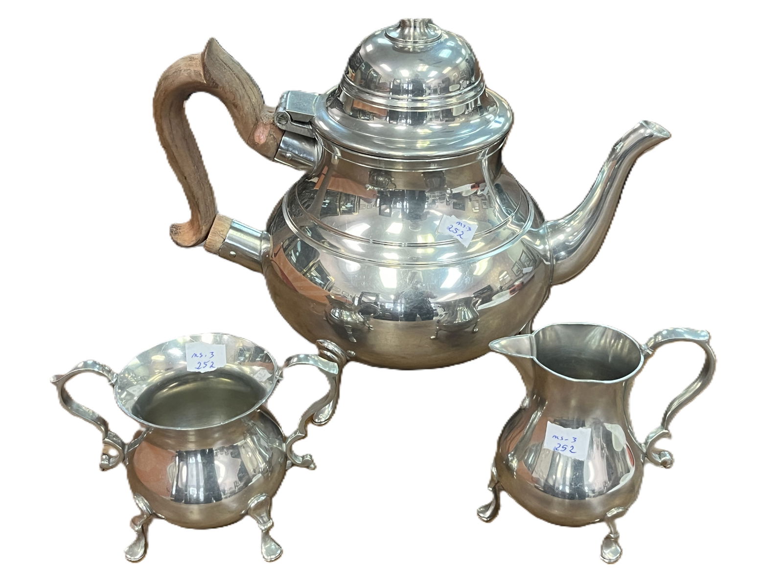 Kirk Stieff Williamsburg Pewter Tea Set (1 of 3)