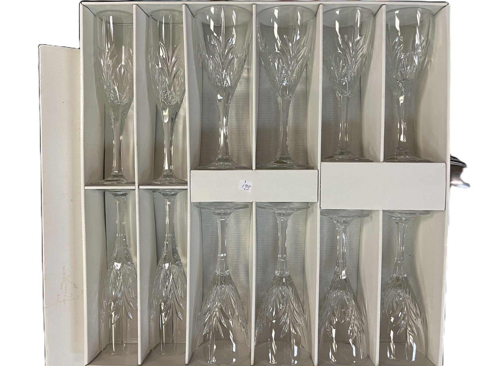 BLOCK Crystal set of 12 Wine Glasses (1 of 2)
