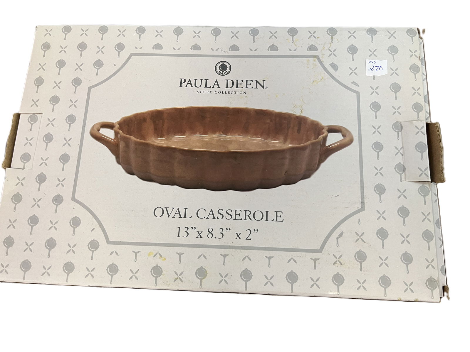 Paula Deen 13x8.3x2 Oval Caserole Dish: Paula Deen 13x8.3x2 Oval Caserole Dish