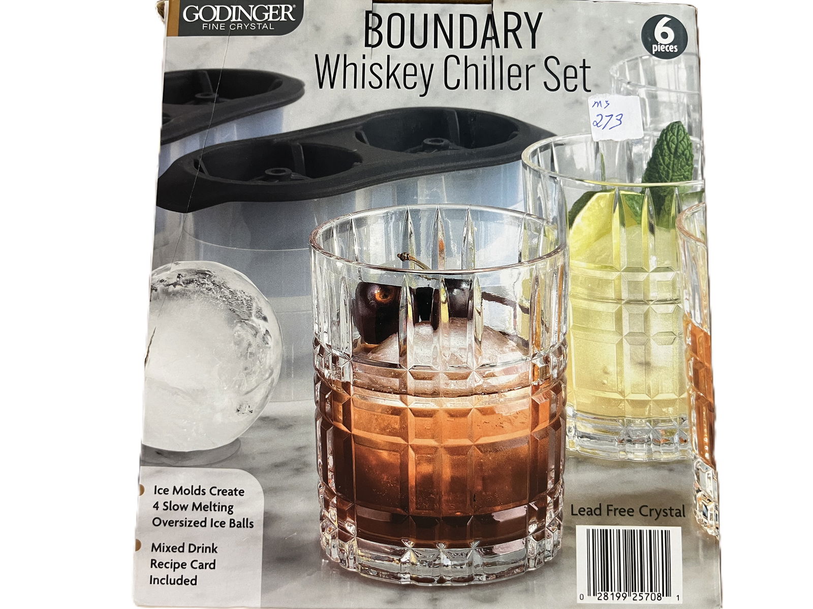GODINGER Boundary Whiskey Chiller Set of 6: GODINGER Boundary Whiskey Chiller Set of 6