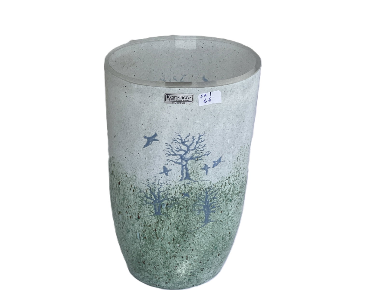 Kosta Boda-Sweden Oval Vase 9h x 4.75w x 3d (1 of 3)