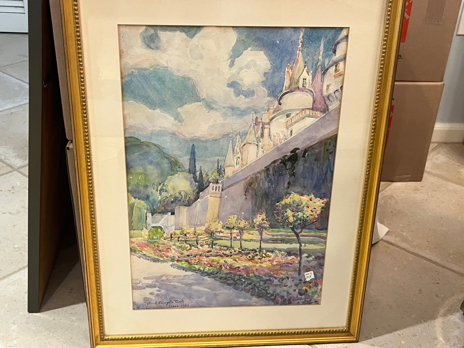 Ruel Crompton — Signed & Dated 1928 Watercolor (1 of 3)