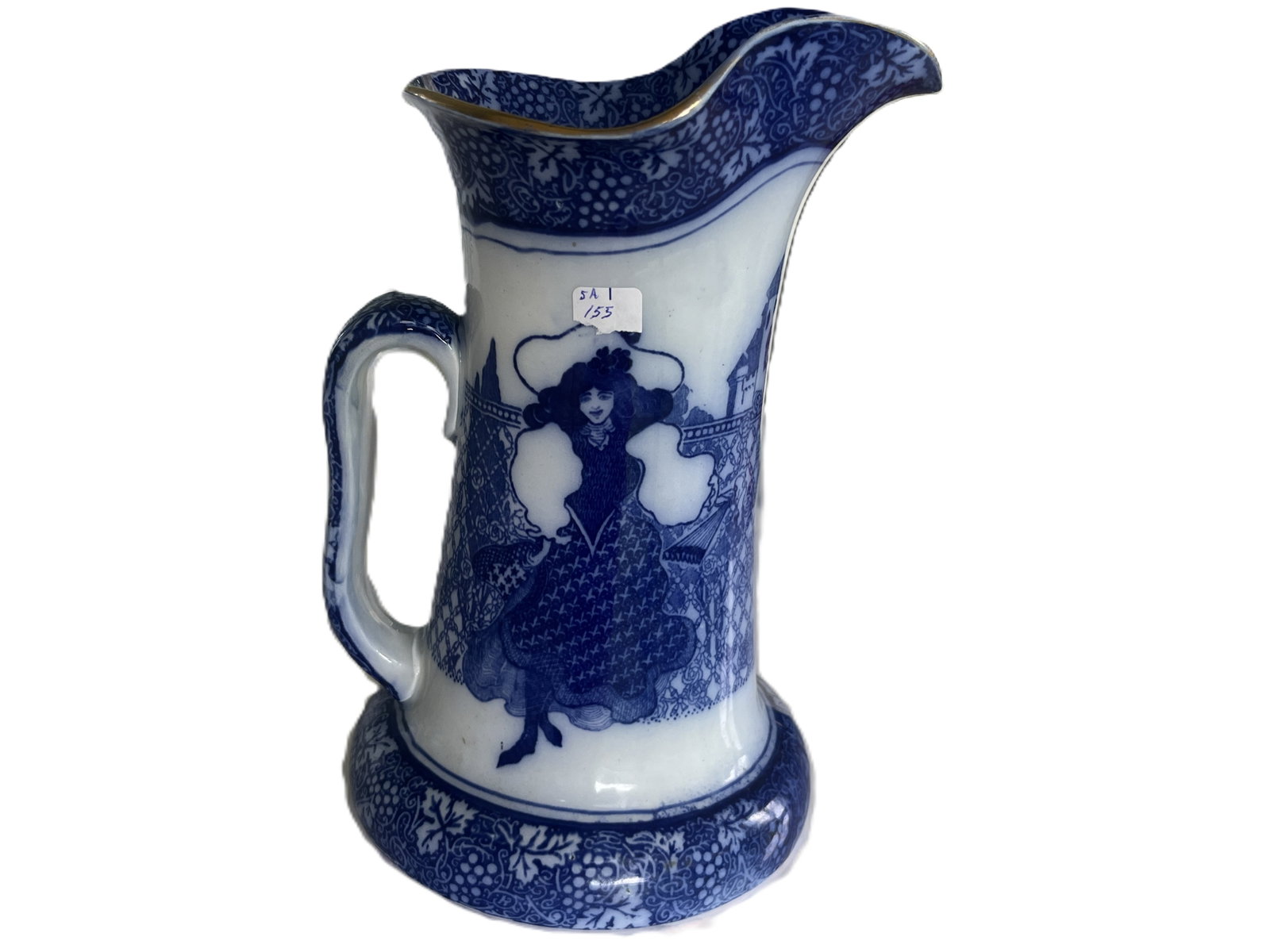 Flow Blue “Morrison Ware” Pitcher, Royal Doulton (1 of 4)