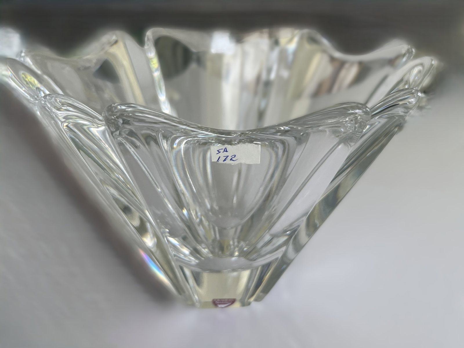 Orrefors Sweden Crystal Bowl – Fluted Form, 8.5" Diameter (1 of 4)