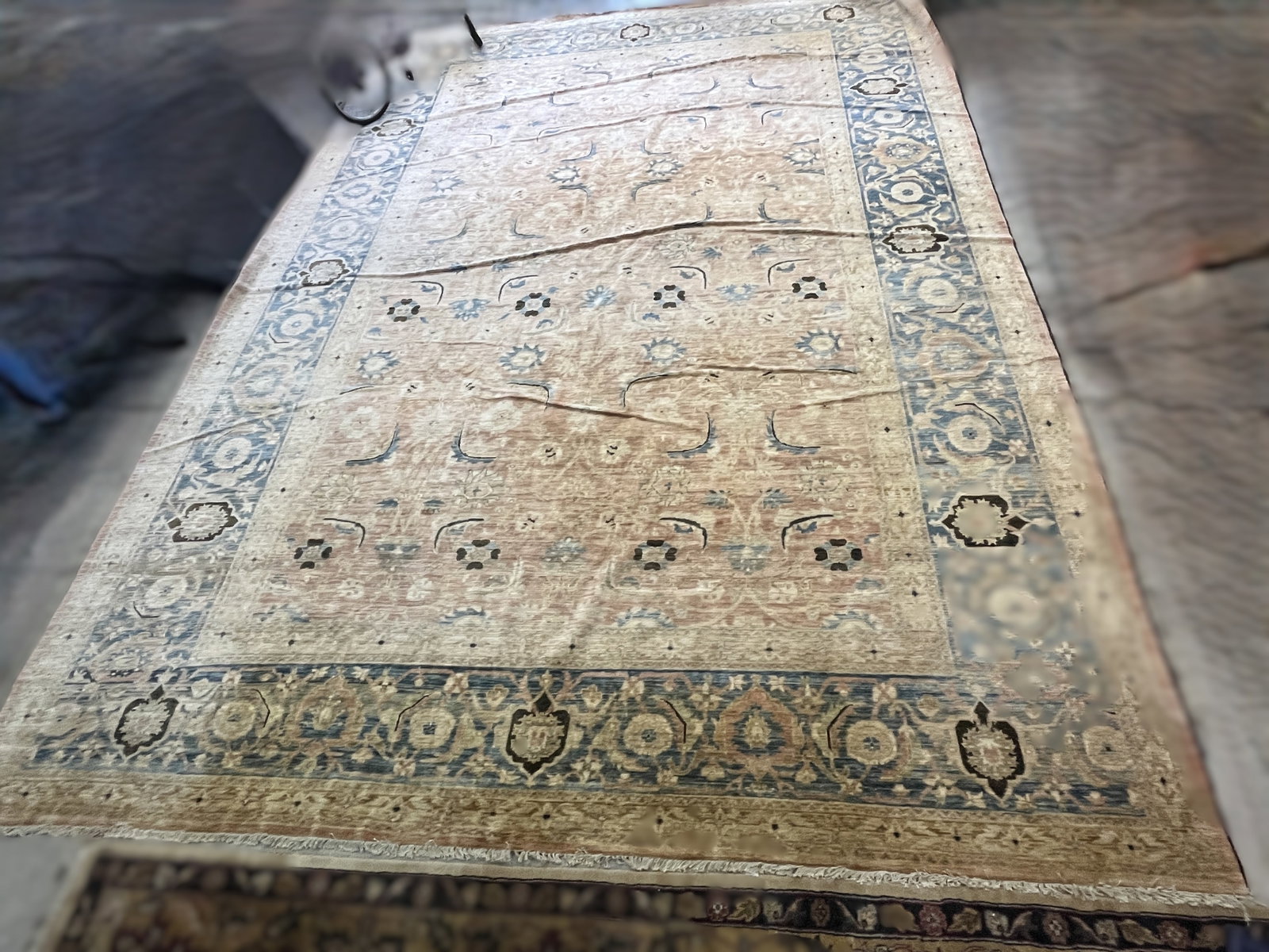 Large Hand‑Knotted Wool Area Rug, 19′ 5″ × 14′  (1 of 15)
