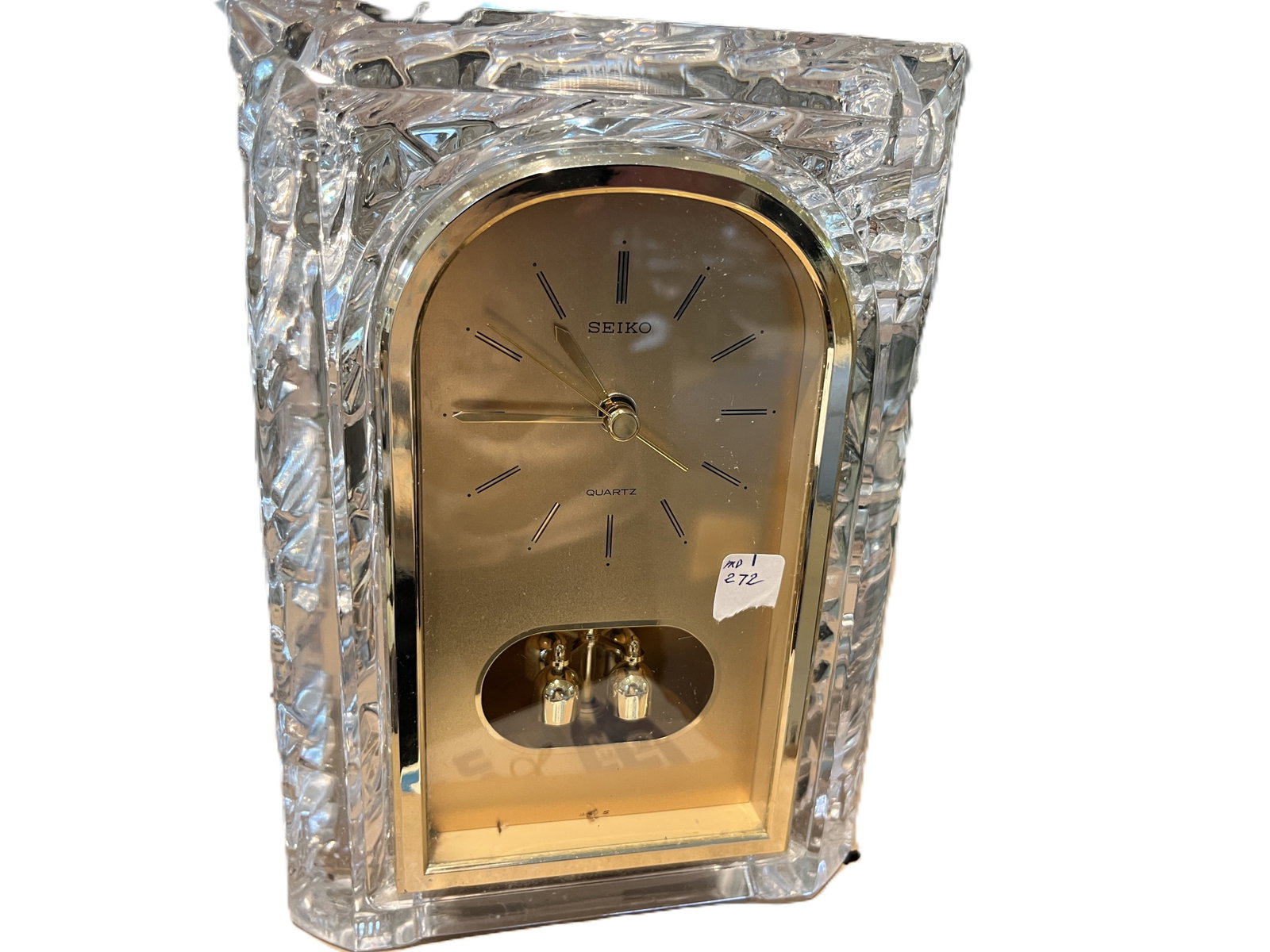 Seiko Crystal Quartz Desk Clock with Rotating Pendulum, 9.65 in. (1 of 3)