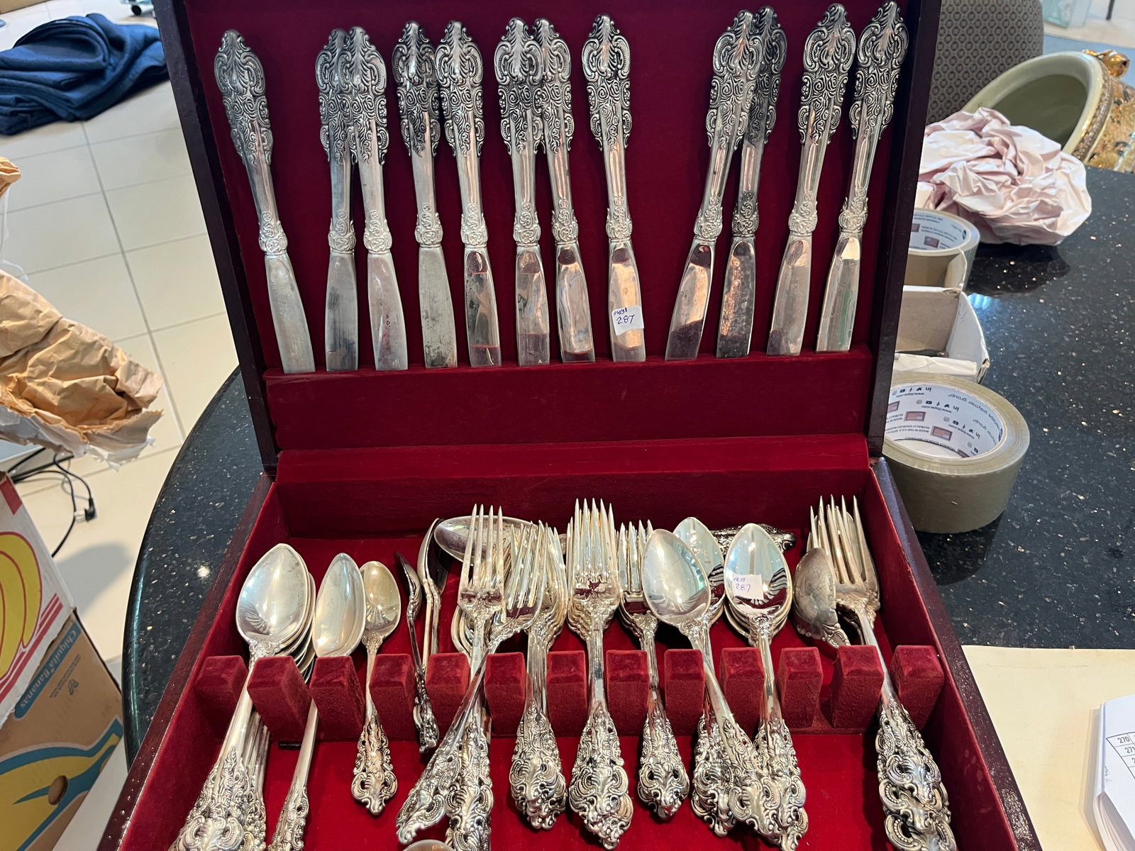 Godinger Baroque Silverplate Flatware Service for 12 (1 of 4)