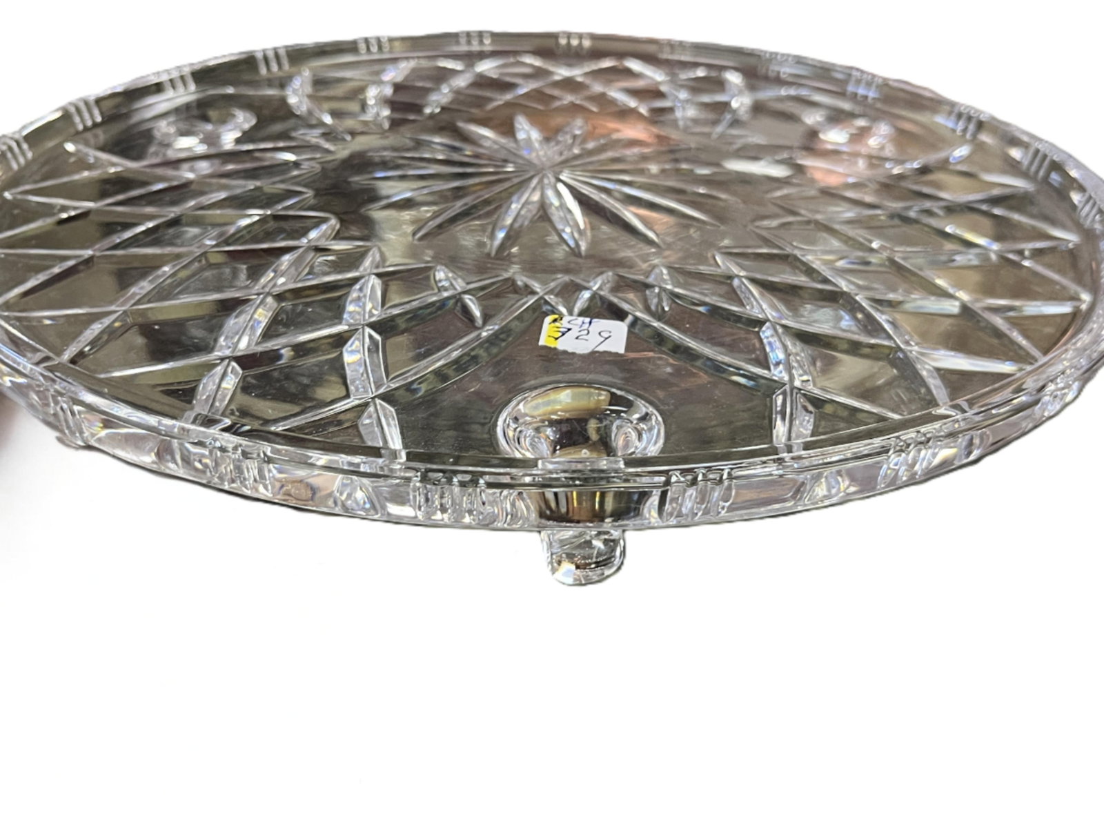 Footed Crystal 11.5" Cake Stand (1 of 2)