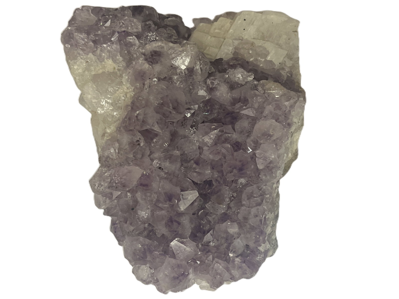 Natural Amethyst Crystal Cluster Candle Holder, 6 x 5 x 5 In. (1 of 5)