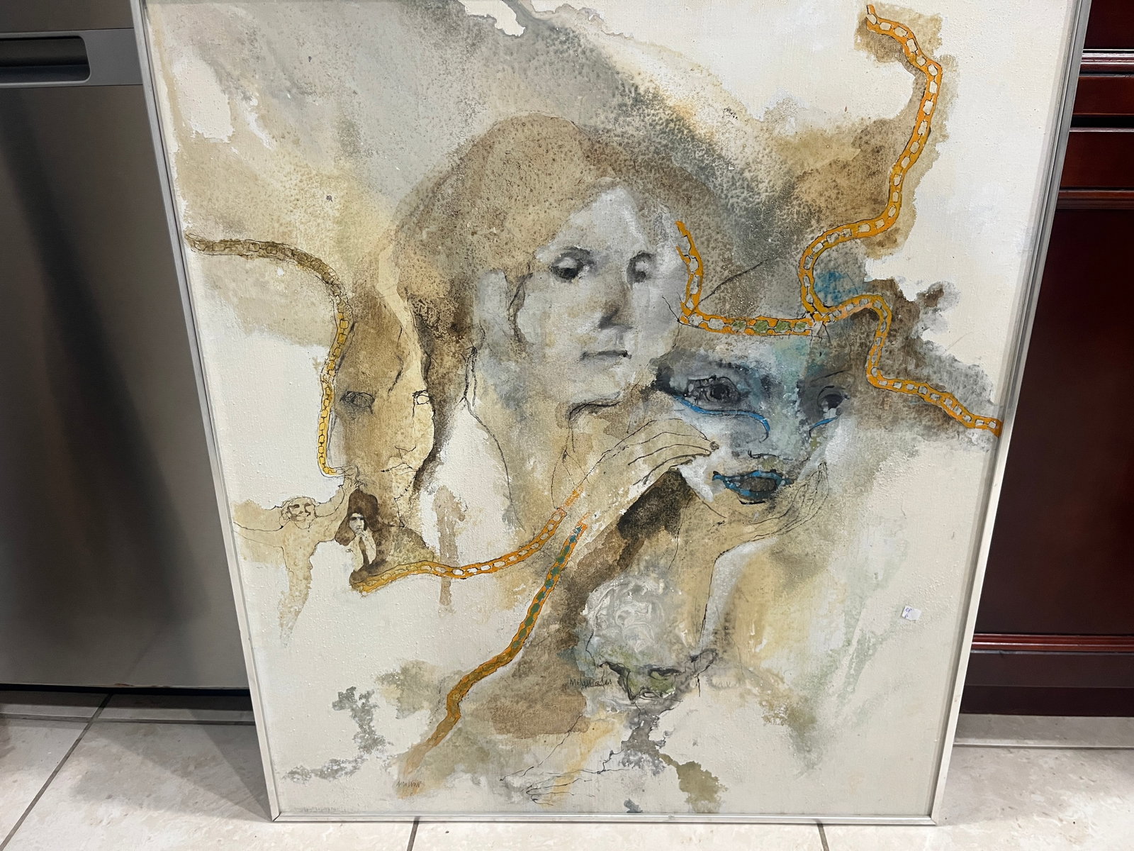 Glynn Jones -The Mask of Desire (from The Doctrine of the Mask) Acrylic on Canvas (1 of 2)