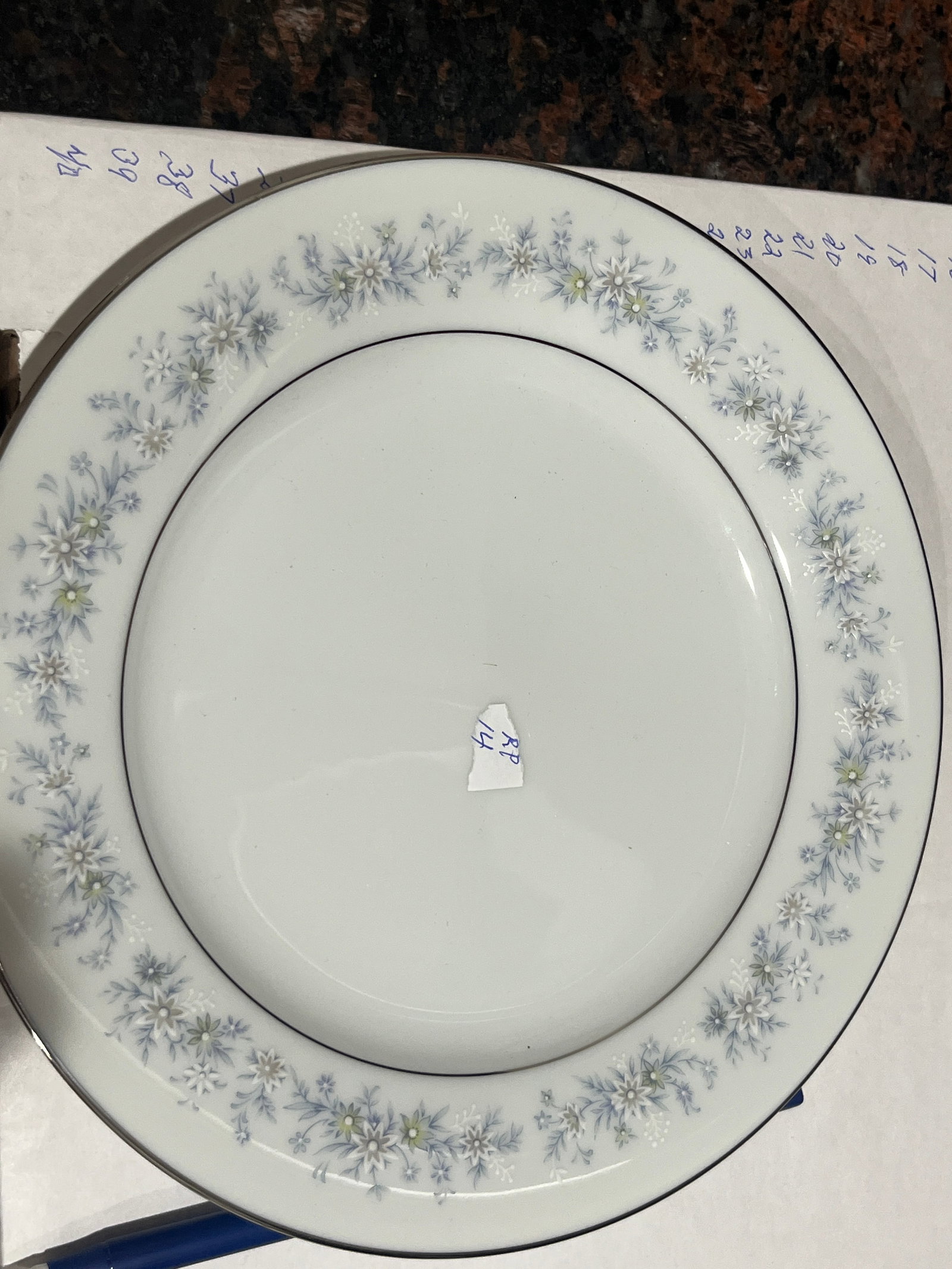 12pl Set Noritake'Mary Wood': 12pl Set Noritake'Mary Wood'