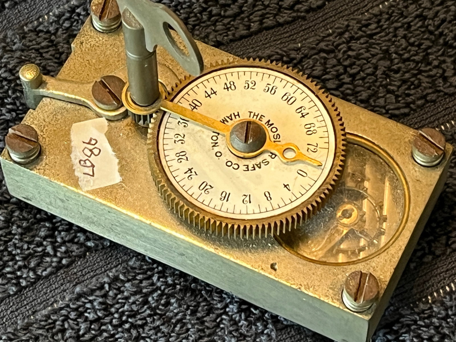 Mosler Safe Co. Mechanical Time Lock, 4.5"H x 3.75"W x 2"D (1 of 4)