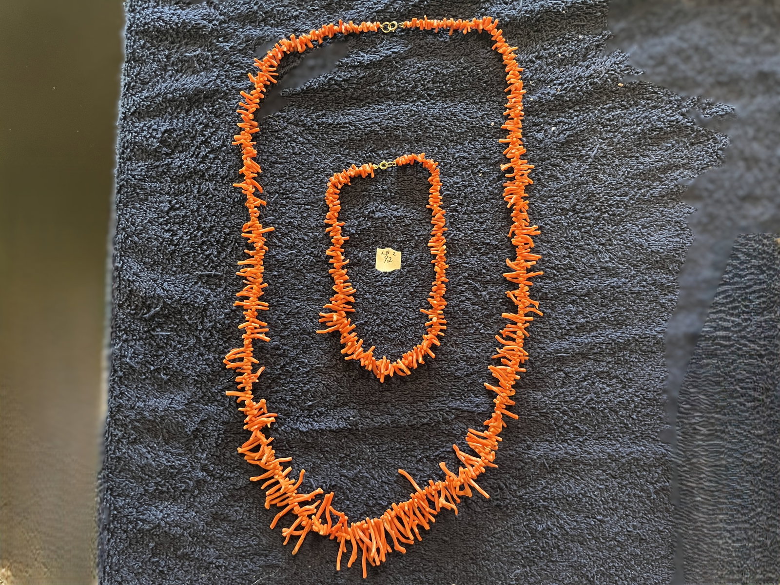 2-VTG 1930s/40s Red Coral Branch Necklaces (1 of 3)