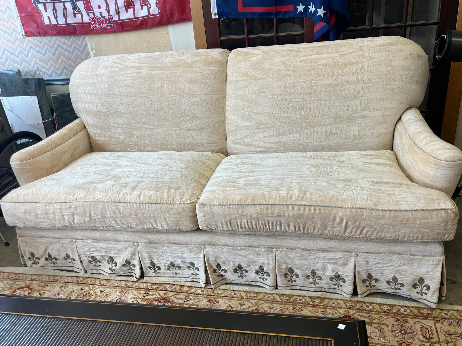 Marc Michael Interiors Custom Velvet Sofa (1 of 5)