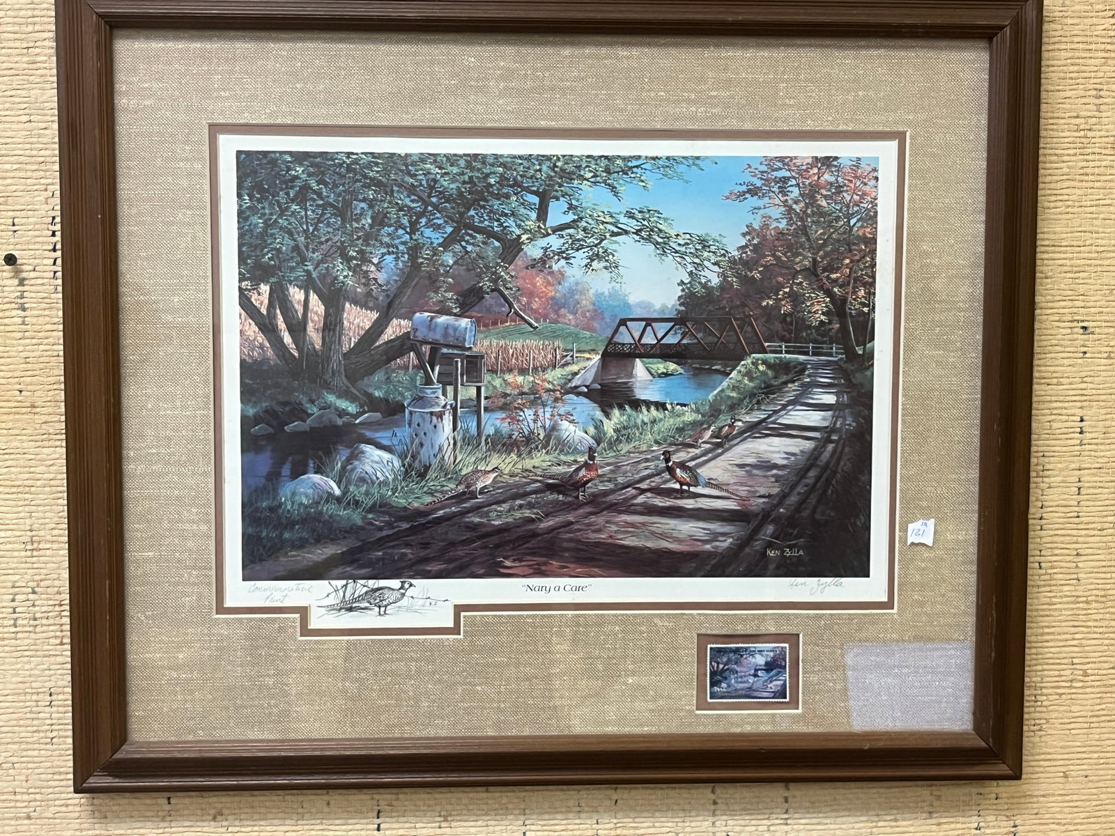 Ken Zylla (American, b.1943) Nary a Care, Commemorative Print with Pheasant Remarque, Signed (1 of 4)