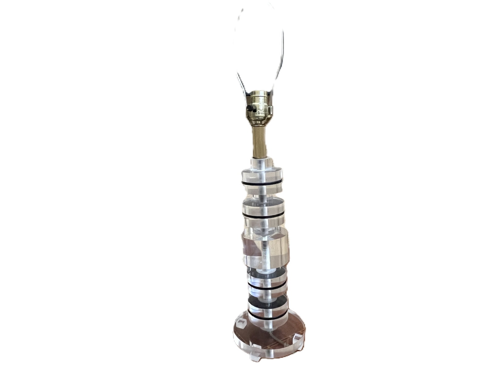 Modern Stacked Acrylic Table Lamp, 29H (No Shade) (1 of 2)