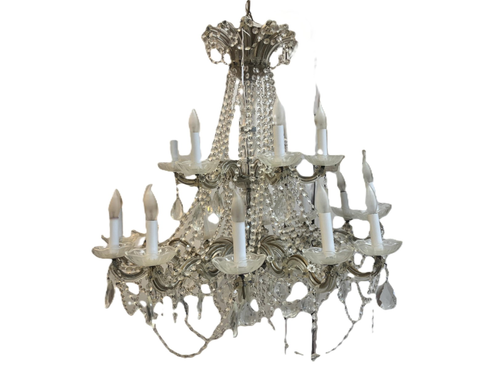 VTG Swarovski 18-lite Crystal Maria Theresa Chandelier (1 of 4)