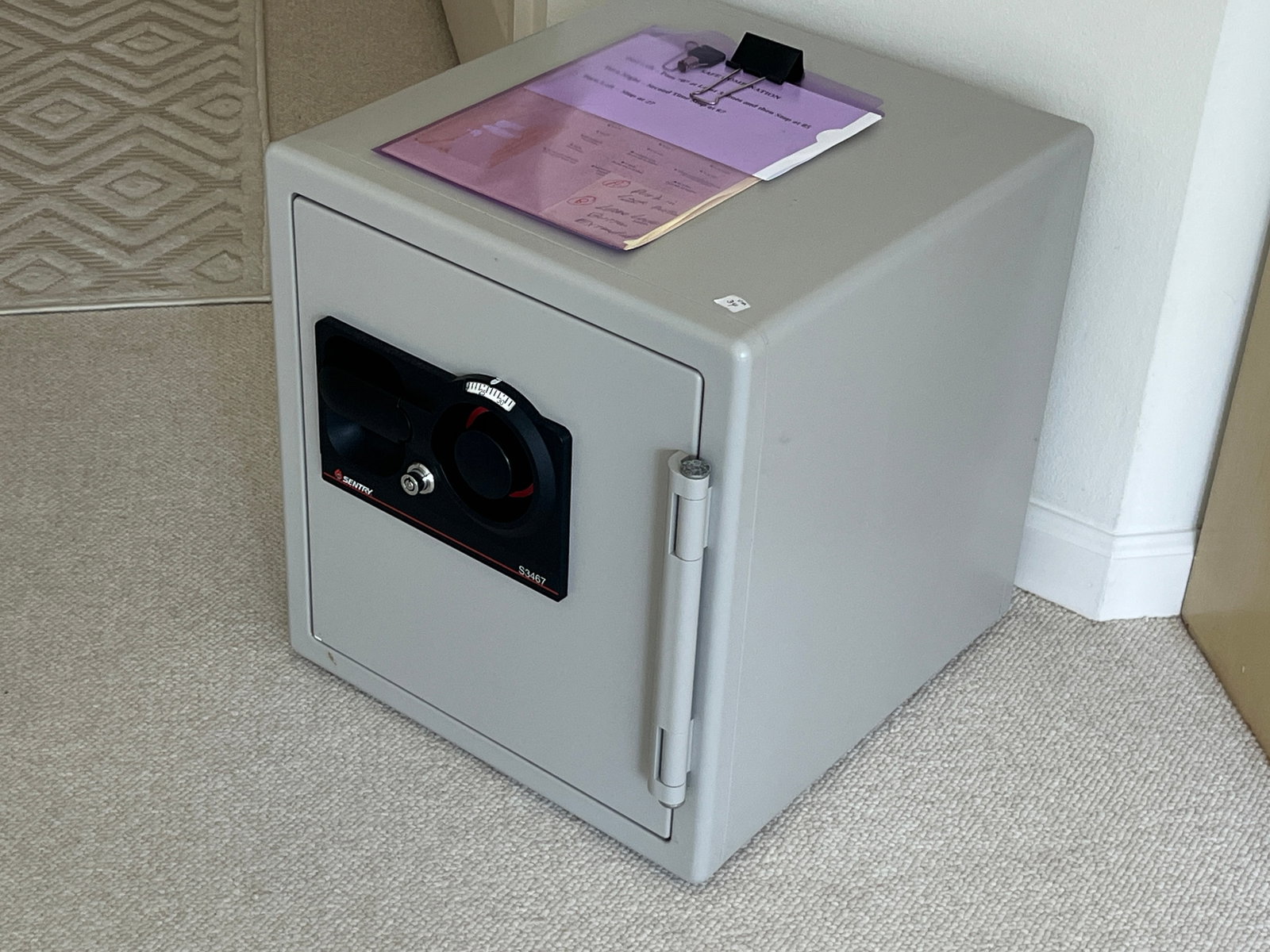 Sentry Model 53467 Fire-Resistant Combination Safe with Keys & Combination, 18 x 18 x 17 in. (1 of 3)