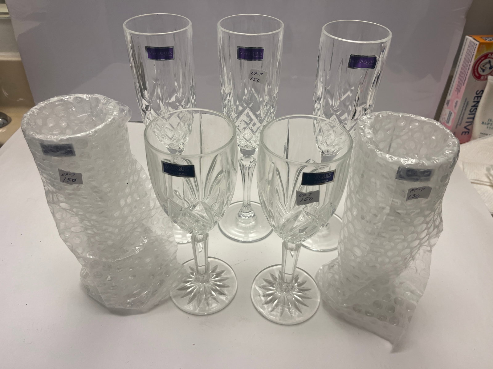 8 Pc. Marquis by Waterford Cut Crystal Stemware Set (1 of 3)