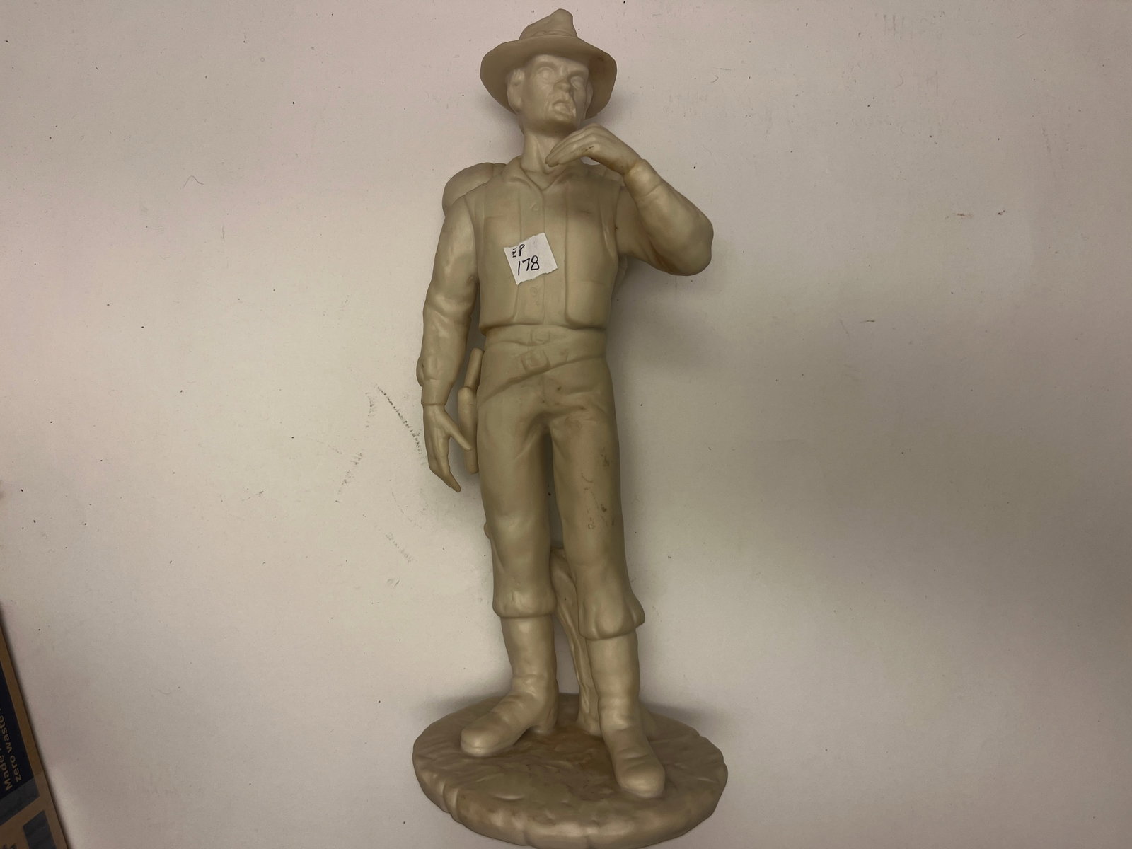 Laszlo Ispanky Limited Edition Cowboy Figure, 1/550, Bisque Porcelain, with Loose Pick & Shovel (1 of 2)