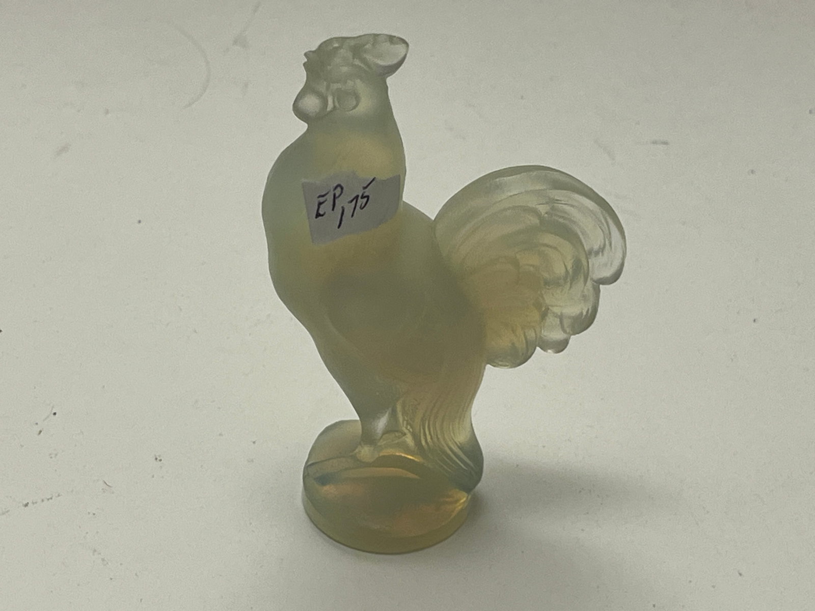 Daum France Pâte de Verre Rooster Figurine, Signed, 3.5"H (1 of 3)