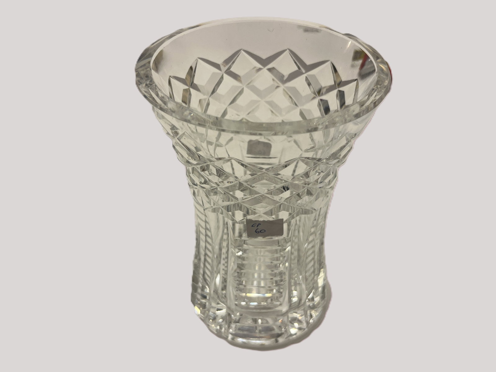 Waterford Signed Cut Crystal Flared Vase, 6"H ? 4.25"W (1 of 3)