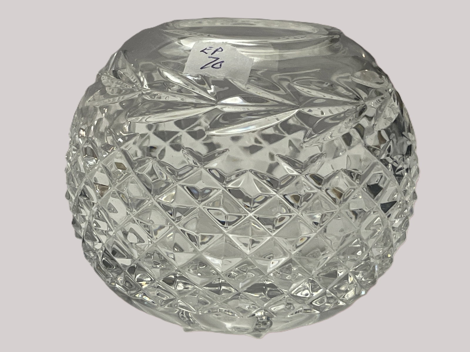 Waterford Crystal Cut Glass Rose Bowl / Posy Vase, 3.5"H (1 of 3)
