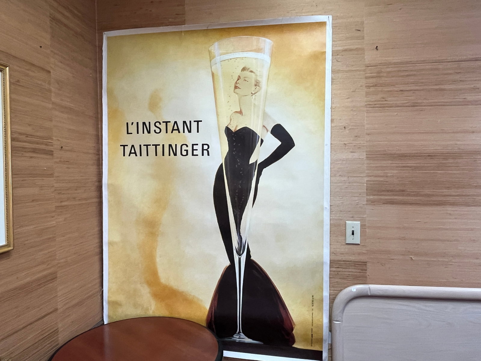Original 1988 L?Instant Taittinger Champagne Advertising Poster, Linen Backed, 70" ? 49" (1 of 3)