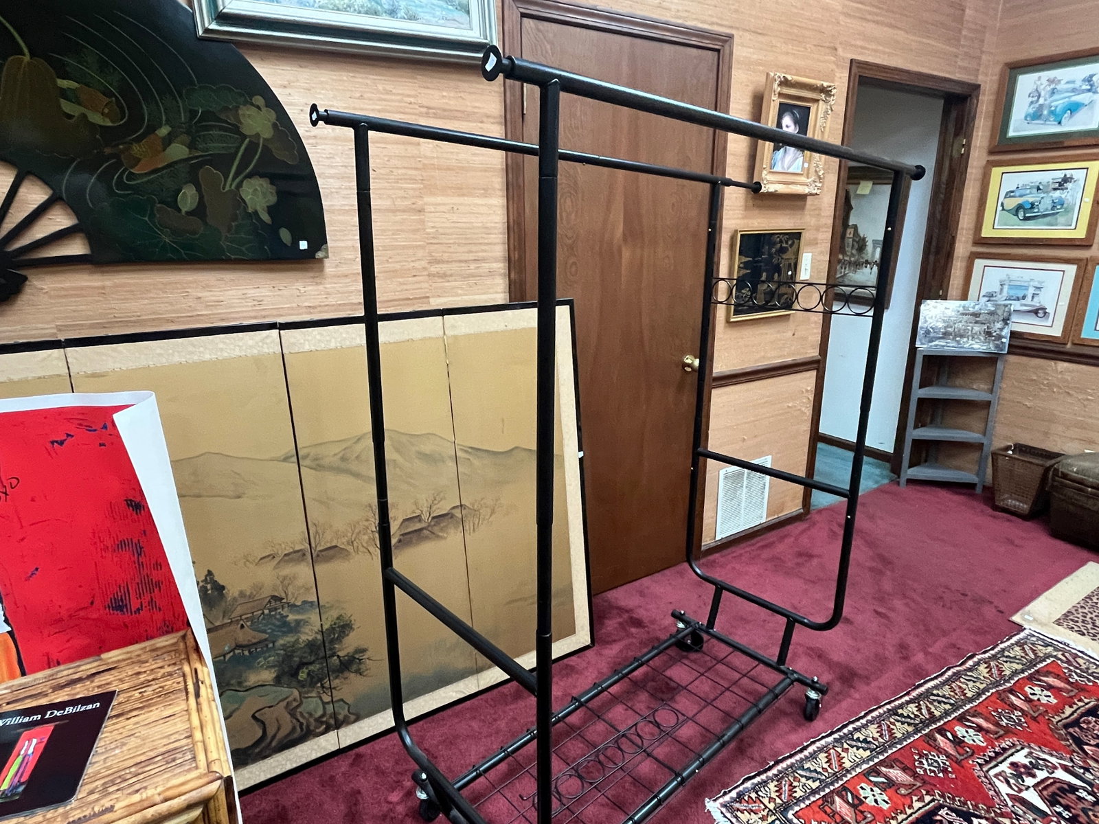 Portable Rolling Adjustable Apparel/Garment Rack ? Breakdown Display Rack ? As-Is (1 of 2)