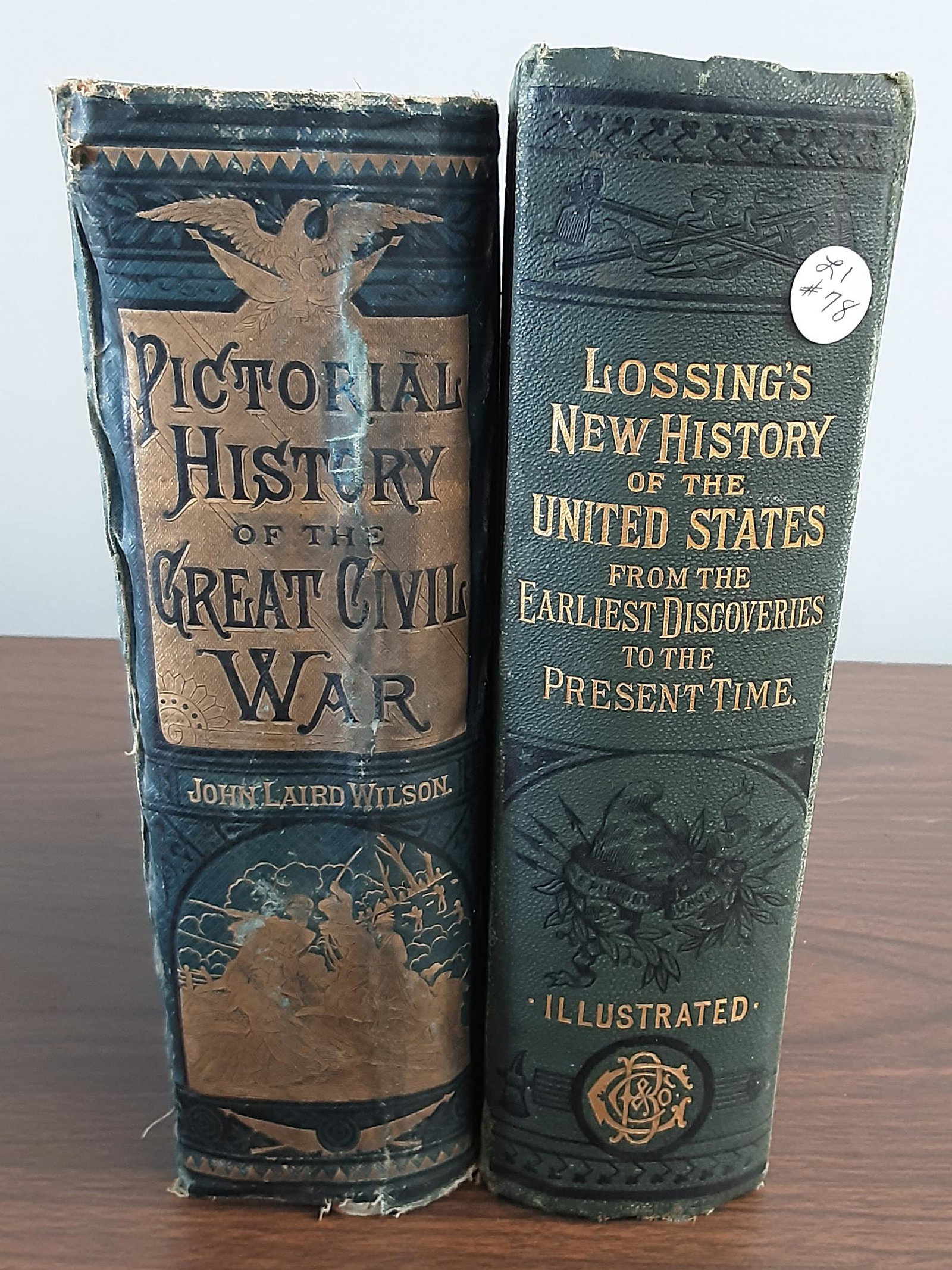 Rare. 2 early books.: Rare. 2 early books. The Pictorial History of the Civil War, and Lossing's United States. 2 superb books to add to your collection. Both for one money.