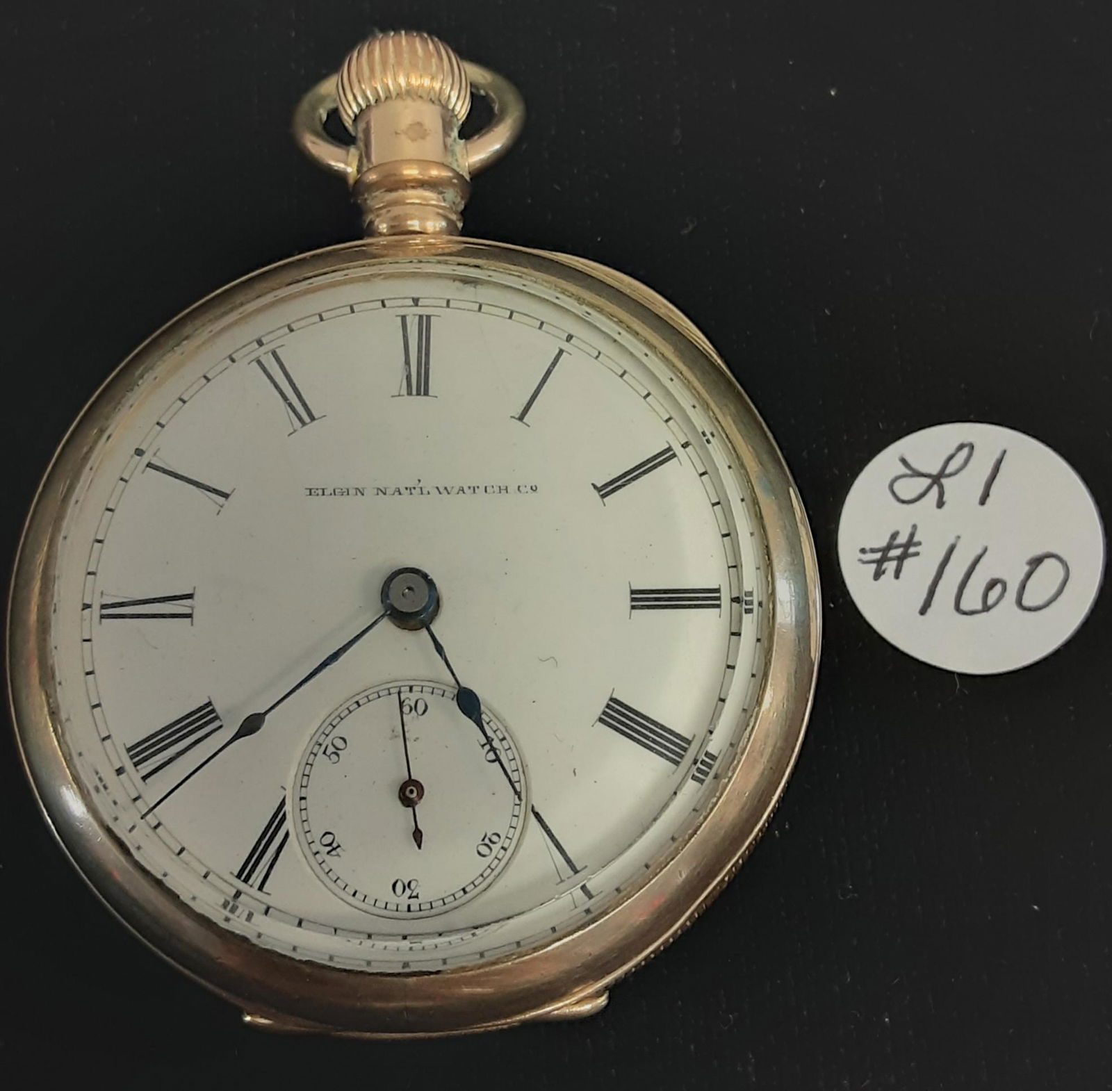 Stunning 18 size Men’s gold pocket watch by Elgin: Stunning 18 size Men’s gold pocket watch by Elgin watch company. Running and in nice condition.