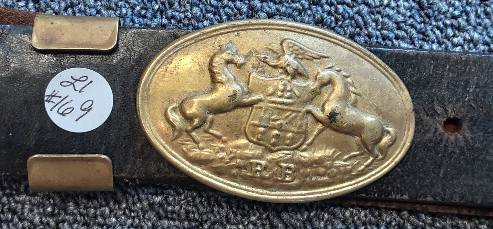 Original union Pennsylvania State buckle and belt: Original union Pennsylvania State buckle and belt.
