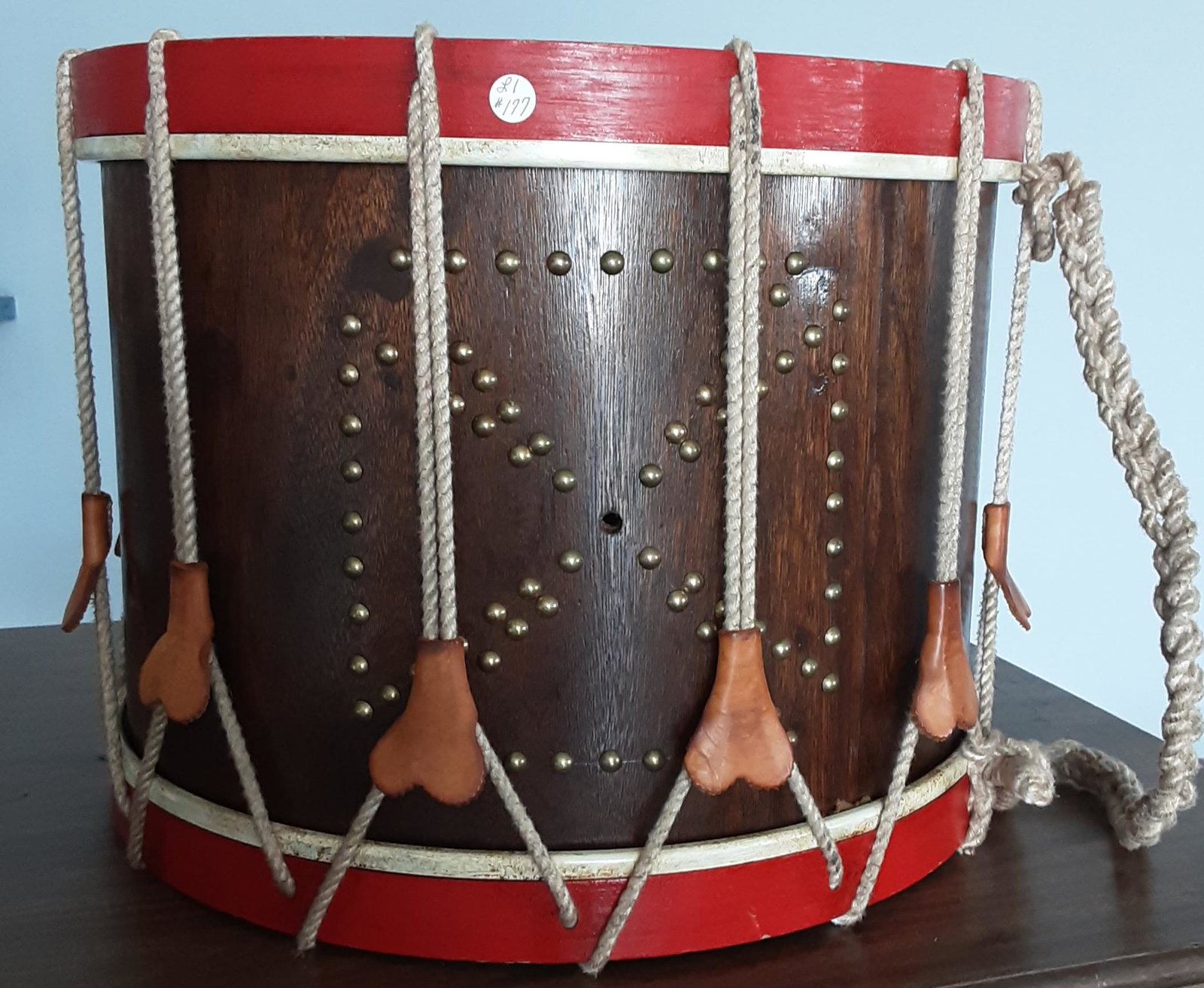 Beautiful civil war rope tension drum: Beautiful civil war rope tension drum. A very nice drum and a great display piece for your collection, den or office. A hard to find item.