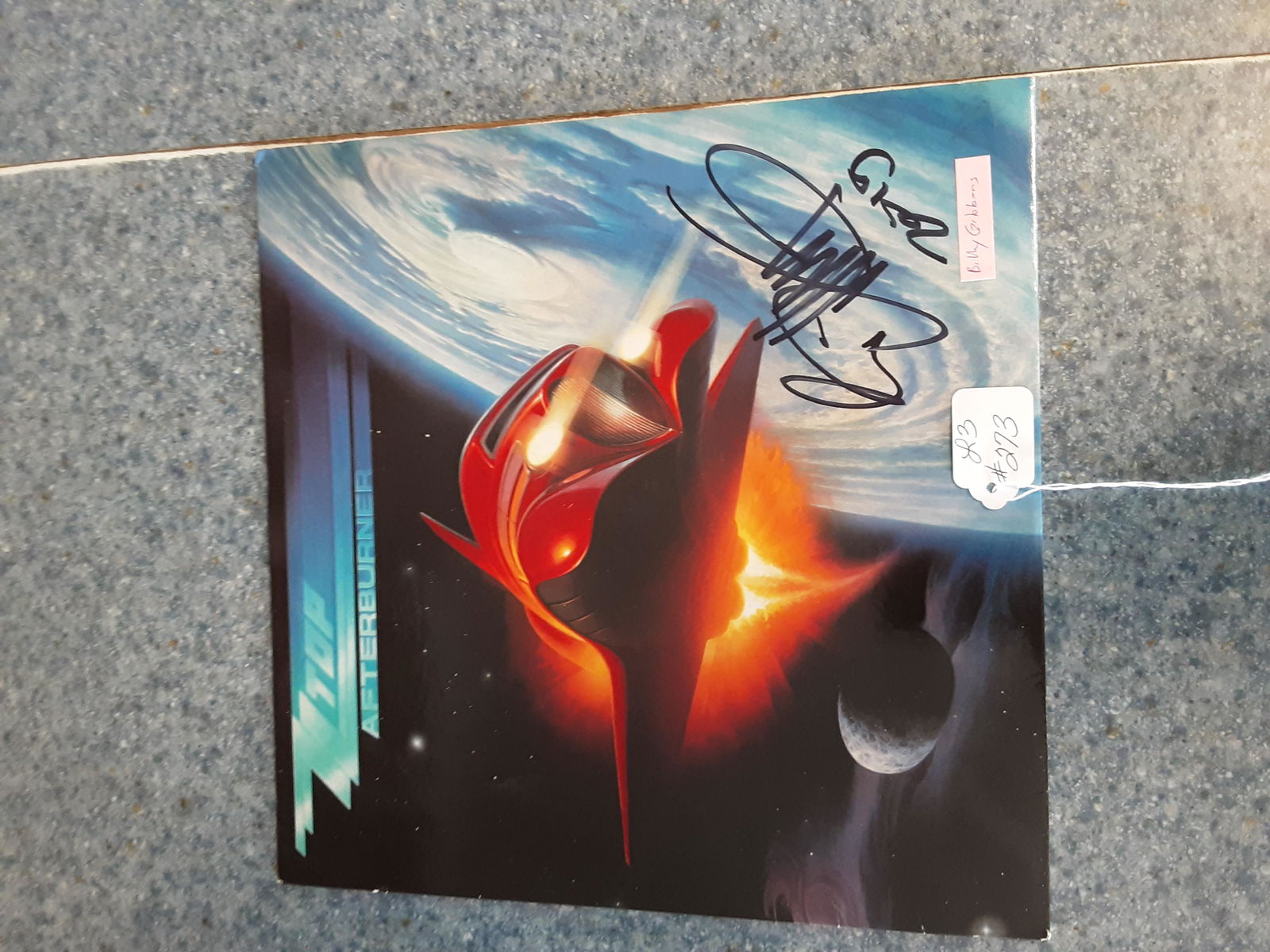 Autographed 22 Topps, Afterburner album by Billy: Hand signed, autographed 22 Topps, Afterburner album by Billy Gibbons.