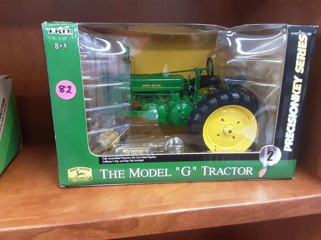 JOHN DEERE MODEL G TRACTOR You are bidding on a JOHN: You are bidding on a JOHN DEERE MODEL G TRACTOR, STILL IN THE BOX and will make a great addition to your collection!