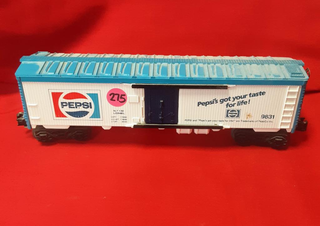 LIONEL PEPSI 9831 TRAIN You are bidding on a LIONEL: You are bidding on a LIONEL PEPSI 9831 TRAIN.... A great item to add to your collection!