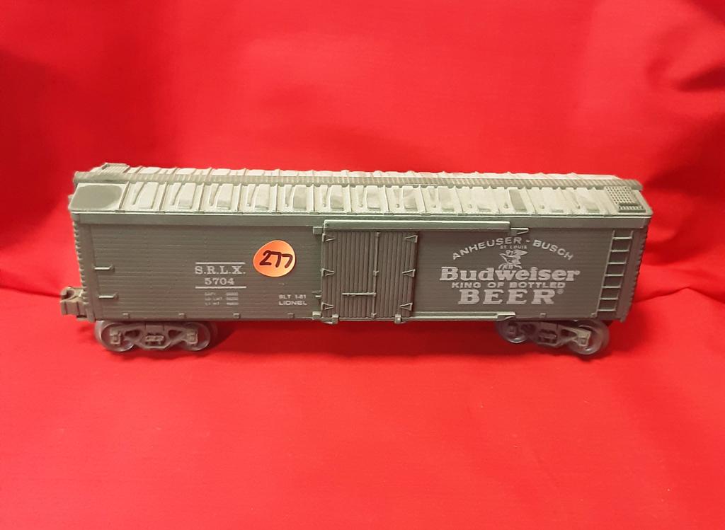 LIONEL 5704 BUDWEISER TRAIN You are bidding on a LIONEL: You are bidding on a LIONEL 5704 BUDWEISER TRAIN.... A great item to add to your collection!