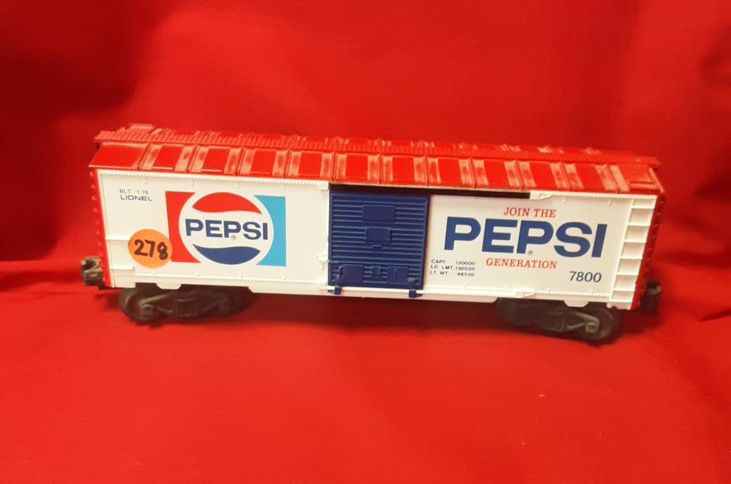 LIONEL 7800 PEPSI TRAIN You are bidding on a LIONEL: You are bidding on a LIONEL 7800 PEPSI TRAIN.... A great item to add to your collection!