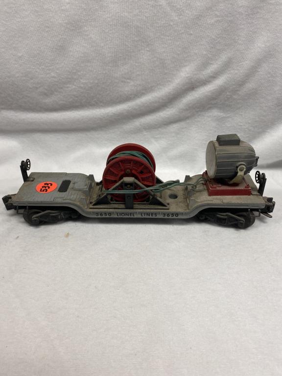 Lionel 3650 Lighted Spotlight Car: Lionel 3650 Lighted Spotlight Car
