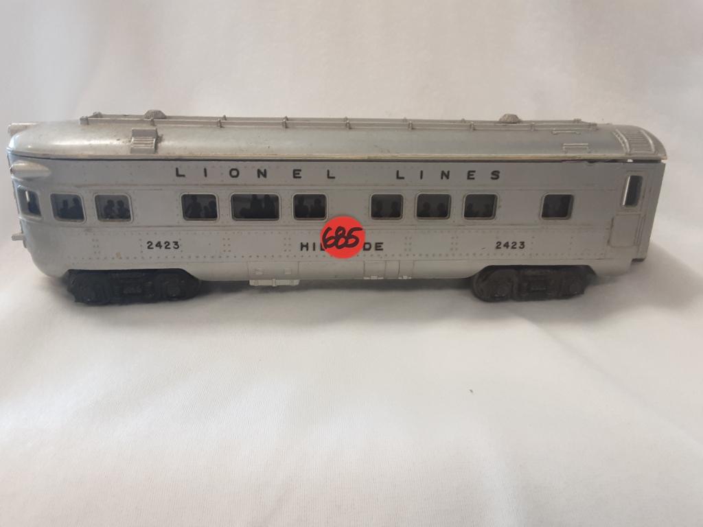 LIONEL LINES HILLSIDE PASS. CAR You are bidding on a: You are bidding on a LIONEL LINES HILLSIDE PASS. CAR. A great addition to your collection!