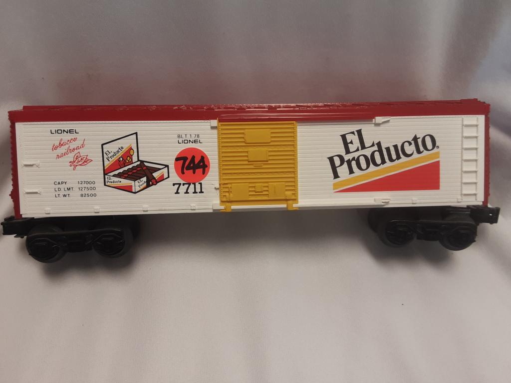 LIONEL 7711 EL PRODUCTO BOXCAR You are bidding on a: You are bidding on a LIONEL 7711 EL PRODUCTO BOXCAR A great addition to your collection!