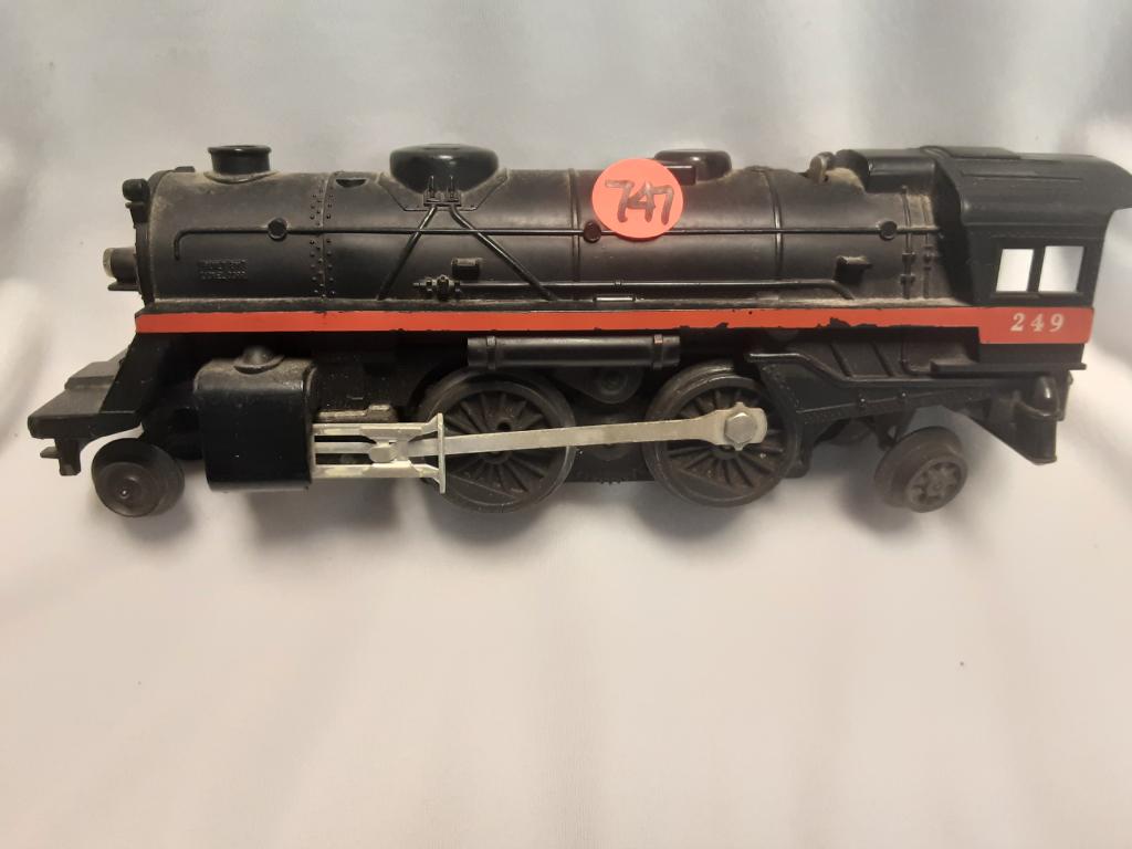 LIONEL STEAM ENGINE SCOUT 249 You are bidding on a: You are bidding on a LIONEL STEAM ENGINE SCOUT 249 A great addition to your collection!
