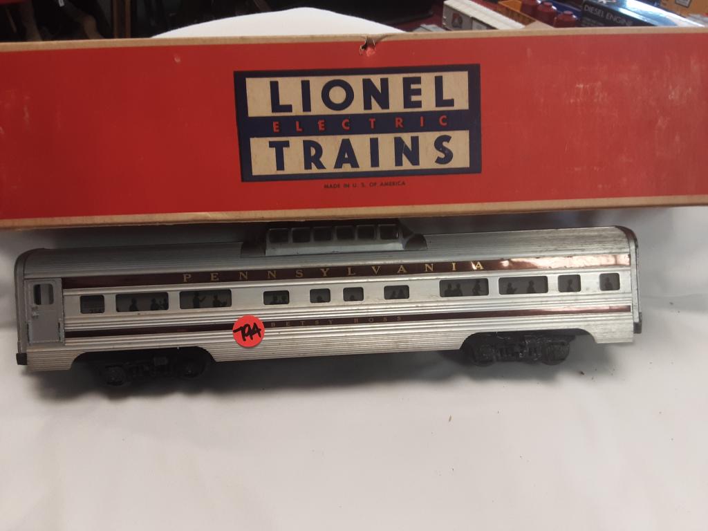 LIONEL PENNSYLVANIA RAILROAD BETSY ROSS 2542 You are: You are bidding on a LIONEL PENNSYLVANIA RAILROAD BETSY ROSS PASSENGER CAR 2543 A great addition to your collection!