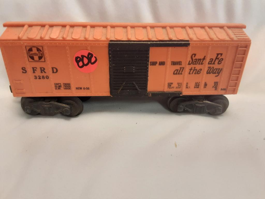 LIONEL SANTA FE RAIL ROAD BOX CAR YOU ARE BIDDING ON A: YOU ARE BIDDING ON A LIONEL SANTA FE RAIL ROAD BOX CAR.... A GREAT ADDITION TO YOUR COLLECTION!