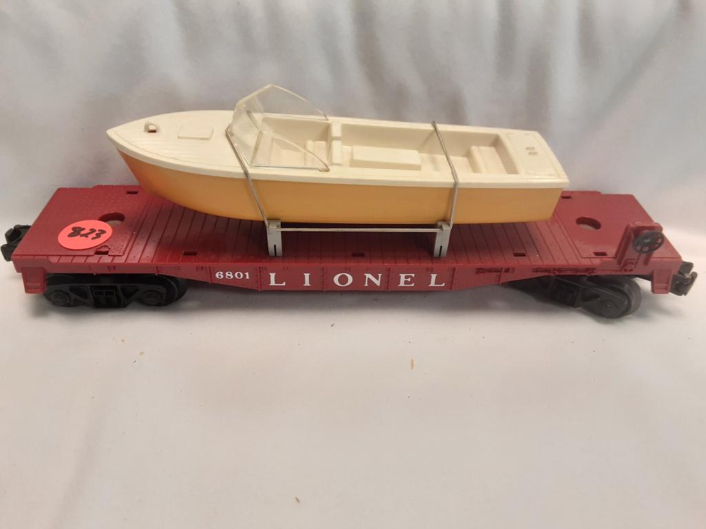 LIONEL FLAT BED HAULER BOAT YOU ARE BIDDING ON A LIONEL: YOU ARE BIDDING ON A LIONEL FLAT BED HAULER BOAT... A GREAT ITEM TO ADD TO YOUR COLLECTION!