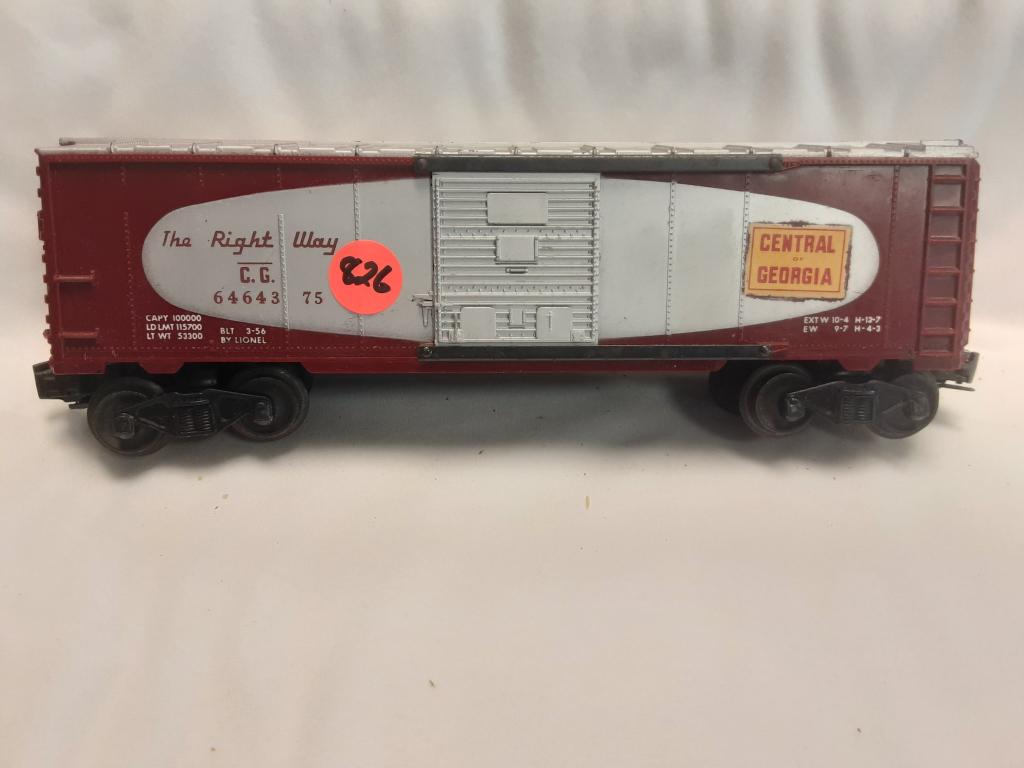 LIONEL CENTRAL GEORGIA BOXCAR YOU ARE BIDDING ON A: YOU ARE BIDDING ON A LIONEL US ARMY FLAT BED HAULER BOAT... A GREAT ITEM TO ADD TO YOUR COLLECTION!