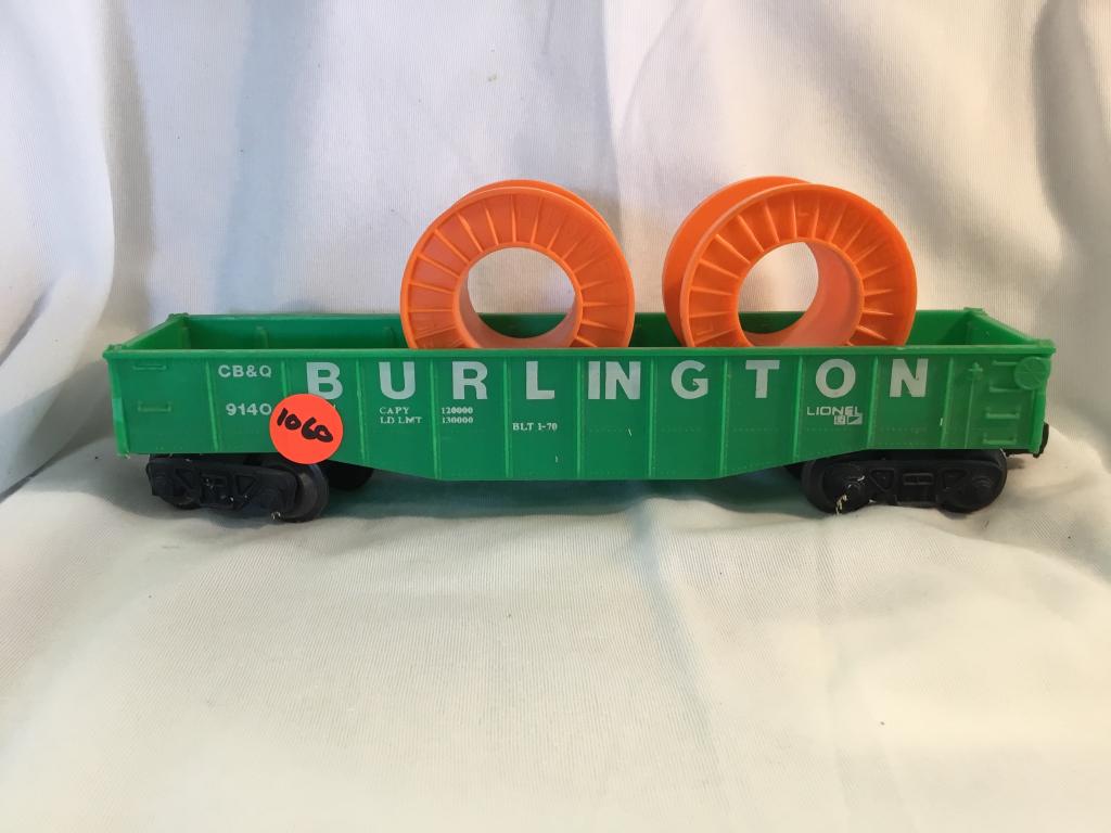 LIONEL BURLINGTON TRAIN You are bidding on a LIONEL: You are bidding on a LIONEL BURLINGTON TRAIN... a great item to add to your collection!