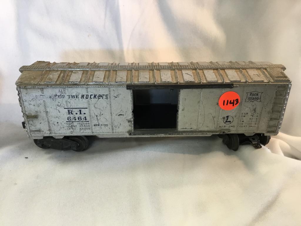 LIONEL ROCK ISLAND BOX CAR You are bidding on a LIONEL: You are bidding on a LIONEL ROCK ISLAND BOX CAR... a great addition to your collection!